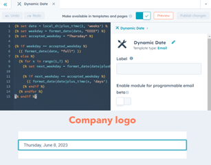 Dynamic Email Module Library How to HubL: Add Dynamic Dates and Times to Automated Emails