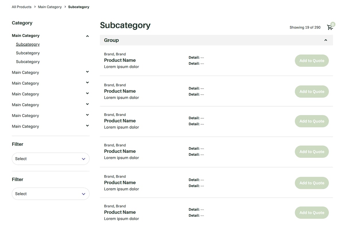 Dynamic Catalog Example Enterprise CMS Redesign & Dynamic Catalog Architecture | Alyssa Wilie